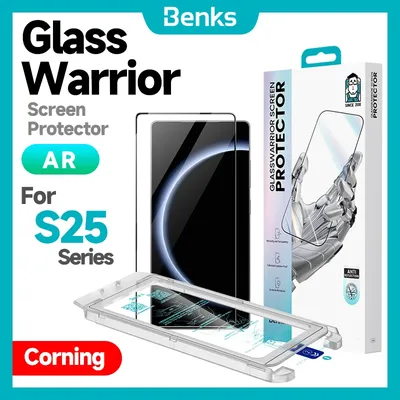 Benks Glass Warrior AR Screen Protector for Samsung S25Ultra S25U AR Enhanced HD Clean Anti-Glare