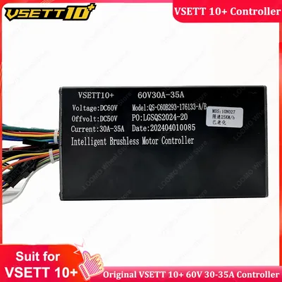Official VSETT 10 + Controller 60V 30-35A Controller New Black 2 in 1 Controller for VSETT 10+