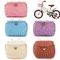 Childrens Bicycle Basket Plastic Wovens Bike Basket Kids Bicycles Wicker Basket Bike Front Basket