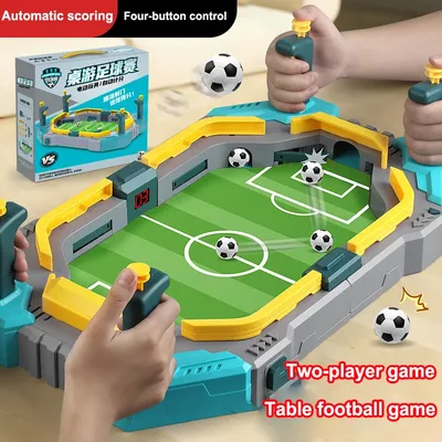 Dual-control Football Battle Game Educational Two-player Interactive Football Board Game with Scorer