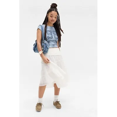 UO Paisley T-Shirt - Blue S at Urban Outfitters