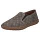 Slipper RIEKER, Herren, Gr. 43, braun (kaffee), Lederimitat, sportlich, Schuhe, Loafer, Schlupfschuh, Casual-Slipper mit kleinen Stretcheinsätzen