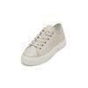 Sneaker MARC O'POLO "aus hochwertigem Rindleder", Damen, Gr. 38, grau (gray silk), Obermaterial: 100% Leder, unifarben, Schuhe