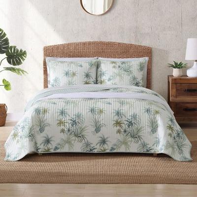 Serenity Palms Quilt Ivory, Full / Queen, Ivory