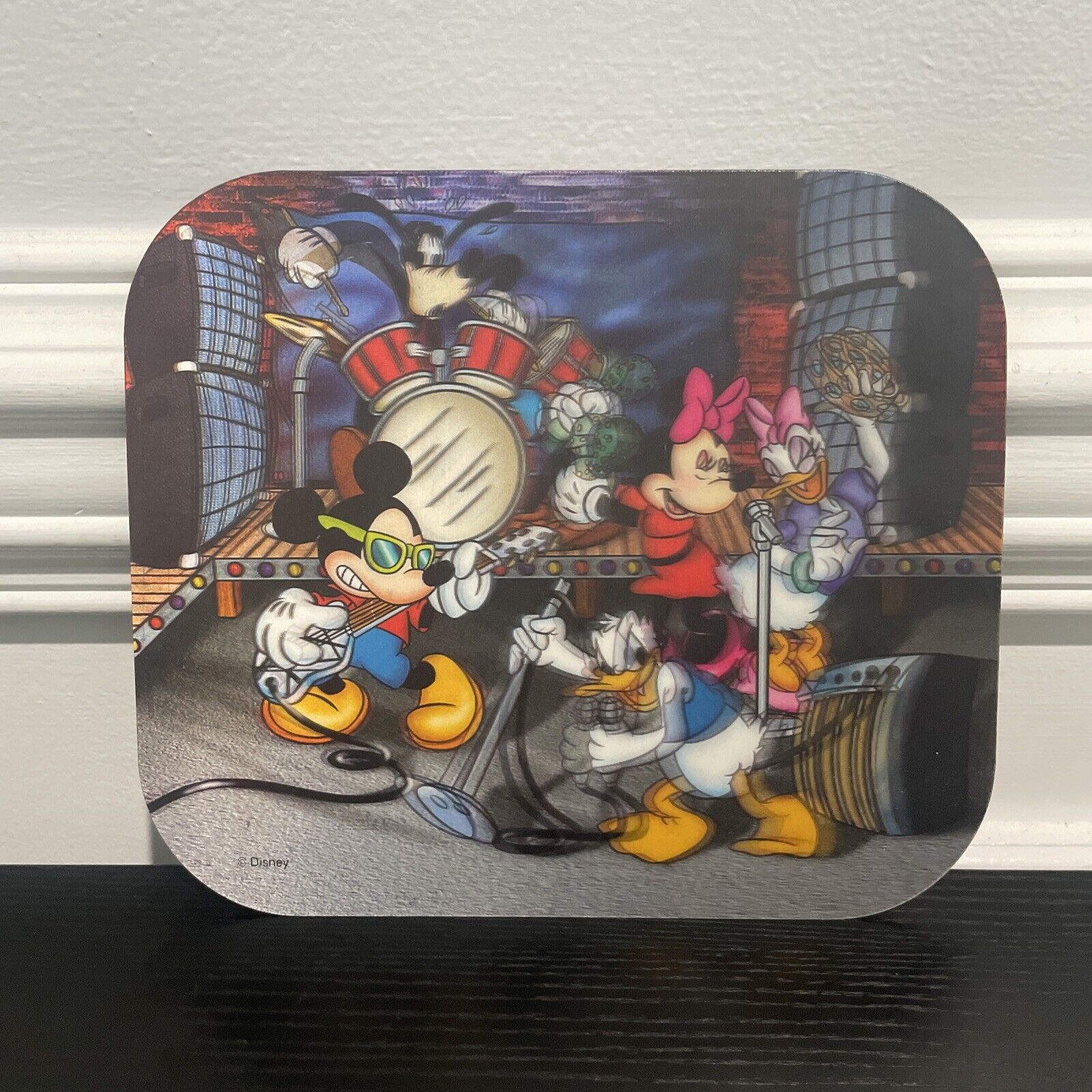 Disney Computers, Laptops & Parts | Vintage Holographic 3d Rock N Roll Disney Mickey & Friends Computer Mouse Pad | Color: Red | Size: Os