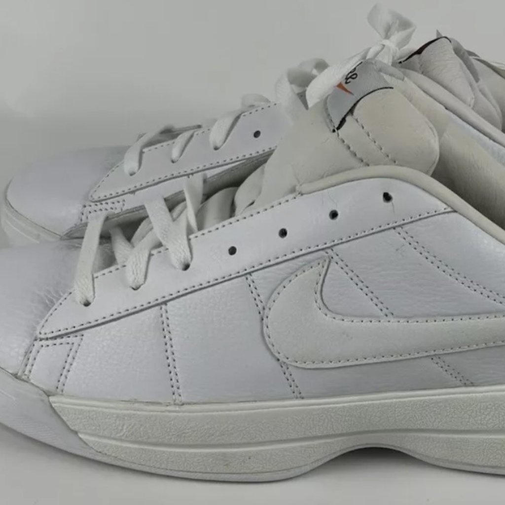 Nike Shoes | Vintage Unworn Nike Solid White Classic Sneakers Shoes Mens 14 Low Top | Color: White | Size: 14