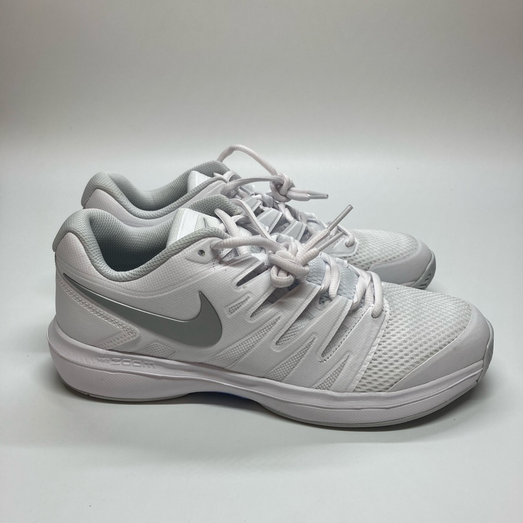 Nike Shoes | Women’s Nike Air Zoom Prestige Hc Grey/Pink Tennis Shoes Aa8024-004 | Color: Gray/White | Size: Various