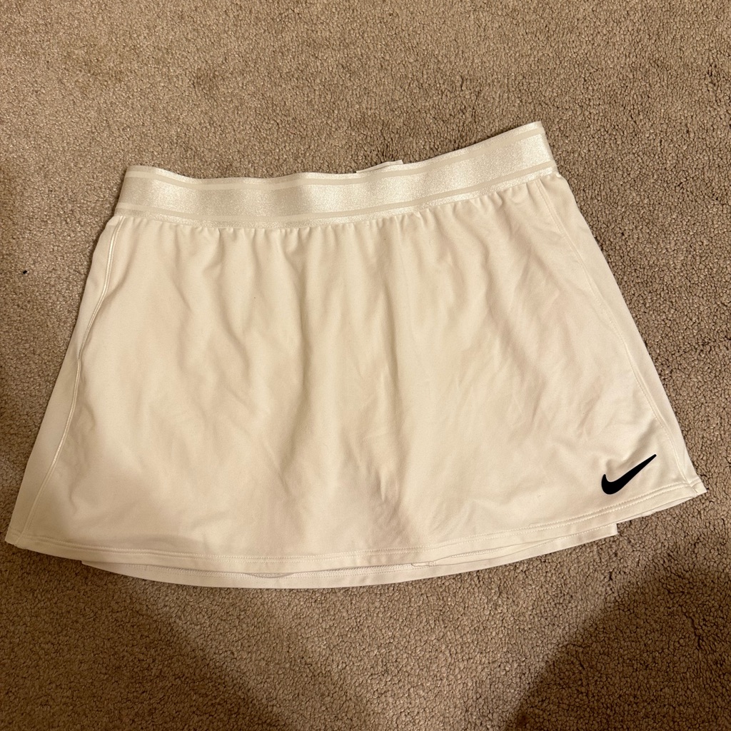 Nike Skirts | Women’s White Nike Athletic/ Tennis Skirt | Color: White | Size: M