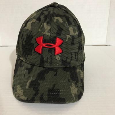 Under Armour Accessories | Under Armour Hat Youth S/M Camo Fitted Orange Logo Cap Hunting Sports Outdoor | Color: Orange | Size: Osb