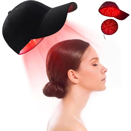 Red Light Therapy Hat for Men Women, 82 LEDs 660Nm & 850Nm Hair Therapy Hair Growth Cap, Anti Hair Loss Relax Scalp Care Hat, Hair Loss Treatments Hair Growth Device, for Greasy Scalp Hair Care