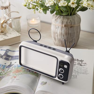 TEMU Phone Holder - Abs Resin, Retro Style With Antenna & Dial Design, Ideal For , Perfect Gift For Easter, Birthdays, And More, Gift Item | Design | Plastic, Phone Holder Image