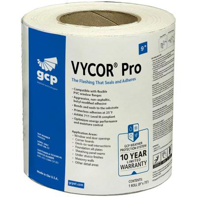 Grace Vycor Pro Self Adhered Window and Door Flashing 9 Inch - Carton of 4