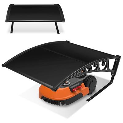 Rasenmäher Garage für Mähroboter Carport Schwarzer Stahlrahmen Metall Pulverbeschichtet 106x87x50 Image