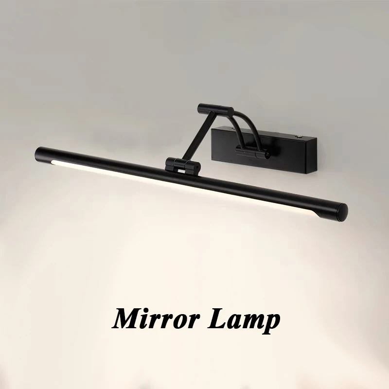 Moderne Badezimmerspiegel Wandleuchte Licht Eisen Matrial Acryl Schatten Schaukel Schminktisch Wandleuchte LED Innen Kunstausstellung Glanz