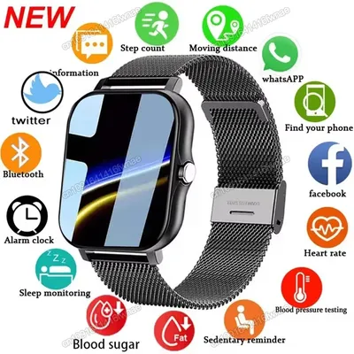 1,83 "Bluetooth Anruf Smartwatch Männer Frauen Stimme Assistent Gesundheit Monitor Smart Uhr Sport Image
