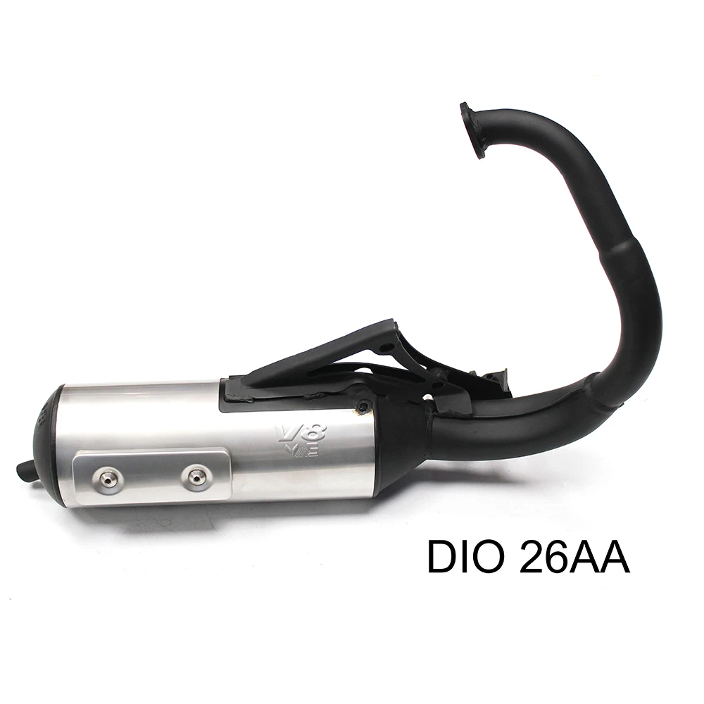 Modifiziertes Racing-Vollauspuffanlage, Motorrad-Auspuffrohr V8 für JOG V8 DIO V8 BWS V8 ZX V8 DIO90 RR DIO 26AA ZX 26AA Image