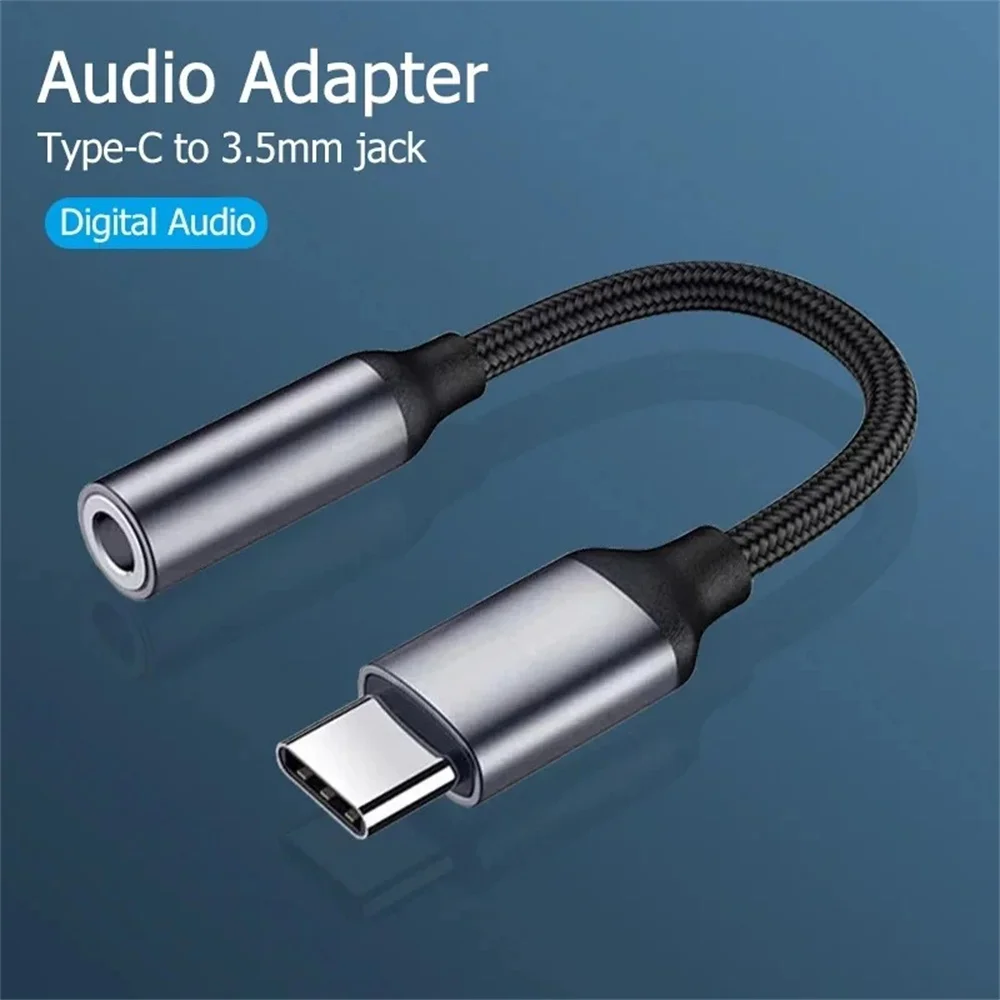 Typ C auf 3,5 mm Kopfhörer-USB-Verlängerungskabel USB C auf 3,5 Kopfhörer-Adapter-Audiokabel für iPhone 16 15 Pro Max Xiaomi Samsung Image
