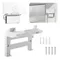 Für Starlink Gen 3 Router Mount 2-in-1 Satellite Internet Kit Montagehalterung Kit für Starlink Standard Router und Netzteil