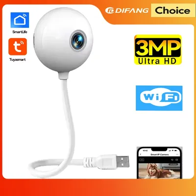Tuya WiFi Kamera Indoor 2K 3MP Smart Home Birne Mini Cam Auto Tracking Baby Monitor Video Cam SmartLife TUYA sicherheit Cam