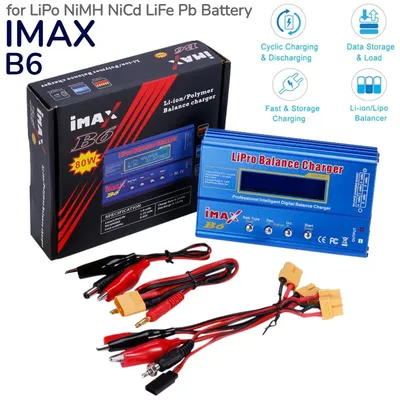 IMAX B6 80W Lipo Balance Ladegerät für LiPo NiMH NiCd LiFe Pb RC Batterie Ladegerät Tamiya/XT60 LCD Display Digital Batterie Ladegerät