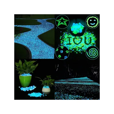 mini-Glow-in-the-dark stones, glow-in-the-dark rocks, stones that glow in the dark, stone fish tanks, outdoor decorative stones,