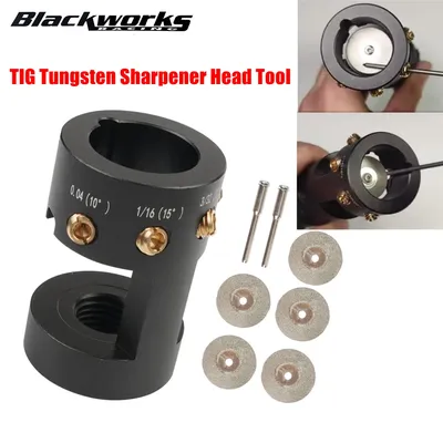 TIG Tungsten Sharpener Head Tool Aluminum Tungsten Electrode Sharpener Grinder Head with Cut-Off