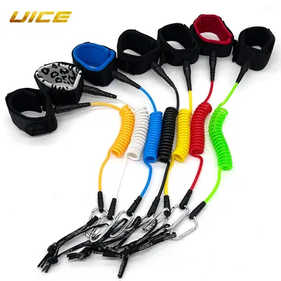 5FT 5MM SUP Board Hand Rope Surf Leash Surfboard Leash TPU Stainless Swivels Inflatable Paddle Board