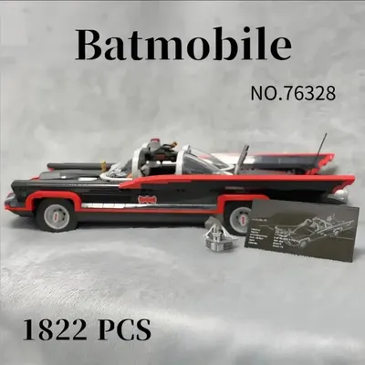 2025 NEW The Classic TV Series Bat Car 76328 Building Blocks Mobile Car Model Bricks Toys For