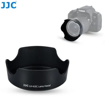 JJC Lens Hood Shade for Canon EF-S 18-55mm F3.5-5.6 is STM for Canon Rebel T8i T7i T7 T6i SL3 SL2