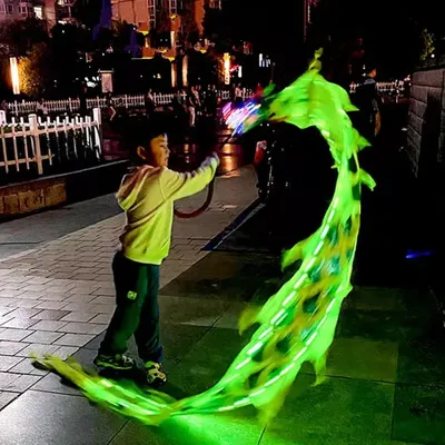 Lightning Dragon Dance Set with Head Chinese Traditional Square Performance Props Folk Dance New