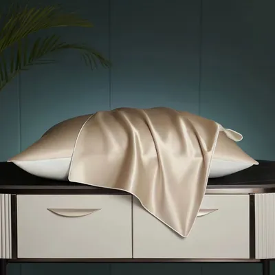 100% Mulberry Silk Charmeuse Silk Pillowcase With Lyocell underside for Hair and Skin 1pc Envelope