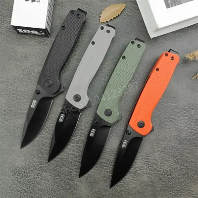 Folding Pocket Knife D2 Blade Nylon Fiber Handle Utility EDC Outdoor Camping Survival Knives Kitchen