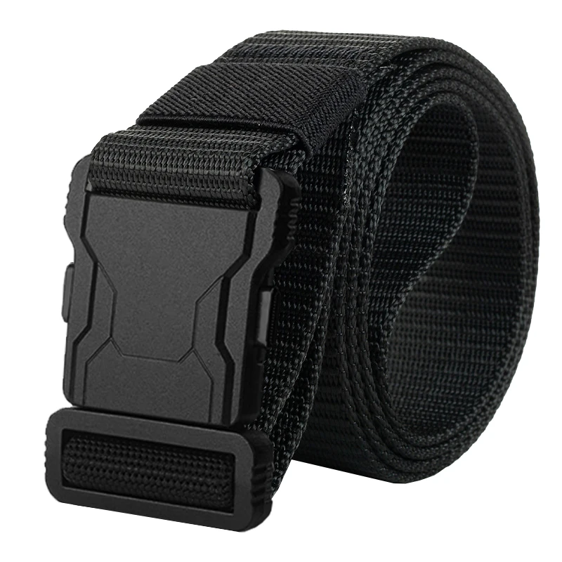 Genuine Tactical Belt Quick Release Outdoor Military Belt Soft Real Nylon Sports Accessories Men And Women Black Belt