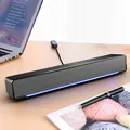 Altoparlante per computer cablato USB Barra subwoofer stereo Potente lettore musicale Bass Surround Sound Box Ingresso audio da 3,5 mm per PC portatile