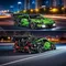 1644 pezzi tecnologia supercar building block città velocità famoso modello di auto da corsa assemblaggio building block set giocattolo vacanza nascita