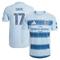 Men's adidas Jake Davis Light Blue Sporting Kansas City 2025 One KC Authentic Player Jersey