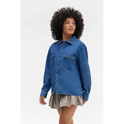 GAP Denim Craft Shirt - Vintage Denim Medium S at Urban Outfitters