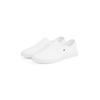 Slip-On Sneaker TOMMY HILFIGER "CANVAS SLIP-ON SNEAKER", Damen, Gr. 39, weiß, Baumwolle, sportlich, Schuhe, Freizeitschuh, Schlüpfschuh, Slipper, Halbschuh, Flaggen-Stickerei