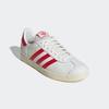 Sneaker ADIDAS ORIGINALS "GAZELLE", Gr. 45, core weiß, better scarlet, cream weiß, Leder, Synthetik, sportlich, Schuhe