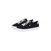 Plateausneaker TOMMY HILFIGER "VULC CANVAS LACE UP SNEAKER", Damen, Gr. 38, schwarz, Baumwolle, sportlich, Schuhe, Freizeitschuh, Halbschuh, Schnürschuh, in schmaler Form