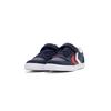 Sneaker HUMMEL "SLIMMER STADIL LEATHER LOW JR", Gr. 27, blau (dunkelblau), Leder, sportlich, Schuhe