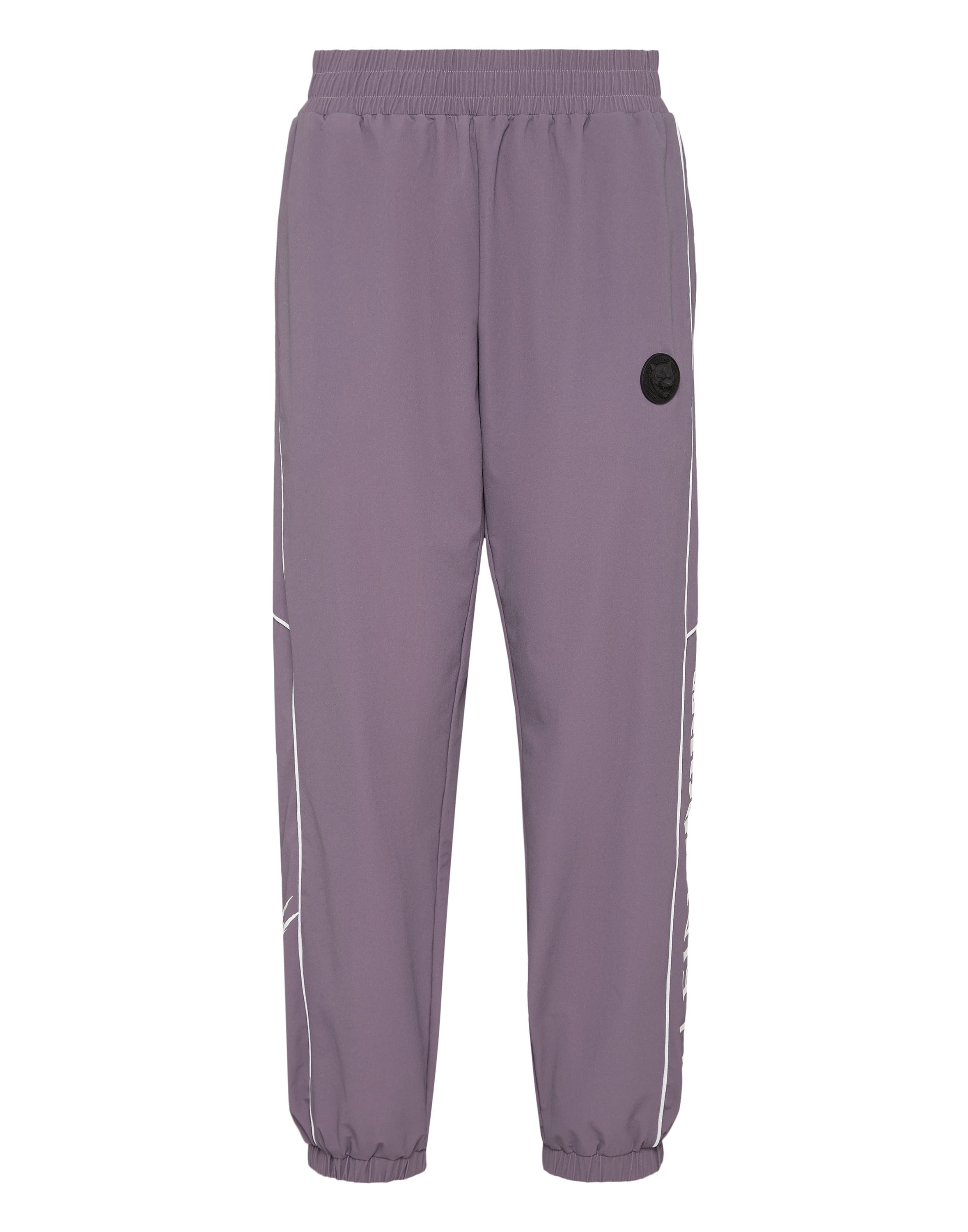 Jogger Pants PLEIN SPORT "Scratch", Damen, Gr. S, US-Größen, lila (73, lila), Obermaterial: 89% Polyamid, 11% Elasthan, Hosen
