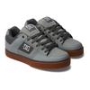 Sneaker DC SHOES "Pure", Gr. 10,5(44), grau (carbon, gum), 55.4% Leder, 44.6% Synthetikmaterial, Schuhe Skaterschuh Sneaker low