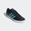 Sneaker ADIDAS PERFORMANCE "MERCEDES - AMG PETRONAS FORMULA ONE TEAM VL COURT SCHUH", Gr. 47, core schwarz, semi mint rush, cloud weiß, Synthetik, Leder, sportlich, Schuhe, Mercedes AMG Motorsport