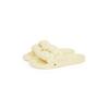 Pantolette TOMMY JEANS "TJW BRAIDED SLIDE", Damen, Gr. 41, gelb (vanille), Textil, Schuhe, Sommerschuh, Flats, Schlupfschuh, geflochtene, wattierte Bandage
