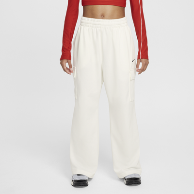 Nike Sportswear Girls' Dri-FIT Oversized Fleece Trousers - White - Cotton/Polyester
