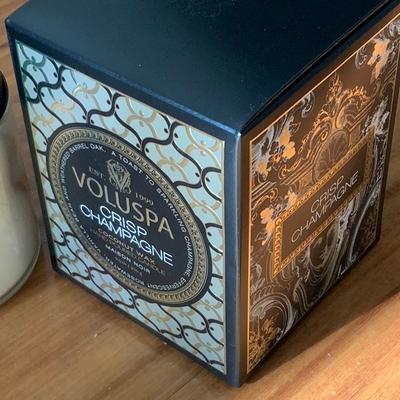 Anthropologie Accents | Voluspa Crisp Champagne Classic Candle 9.5oz | Color: Black/Gold | Size: Os