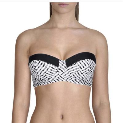 Jessica Simpson Swim | Jessica Simpson Black & White Bandeau Bikini Top | Color: Black/White | Size: S