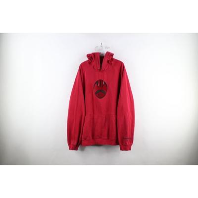 Nike Shirts | Vintage Nike Football Mens 2xl Faded Travis Scott Mini Swoosh Hoodie Sweatshirt | Color: Red | Size: 2xl