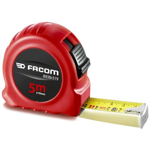 Maßband 5 m mit Blockierung, Nylonband 19 mm, doppelseitig Facom 893B.319PB